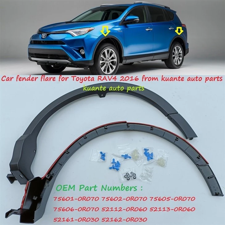 rear bumper flares for RAV4 2016