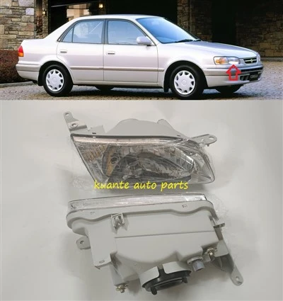 Toyota Corolla 1995-1998 AE110 AE111 212-1181 81130-1E450 81170-1E320 İçin Kaliteli Araba Ön Farı